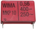 Wima Mkp10 Pulse Capacitor - 0,56uf 400v Mkp10 impulskondensator Rm=27,5mm rohs konform -